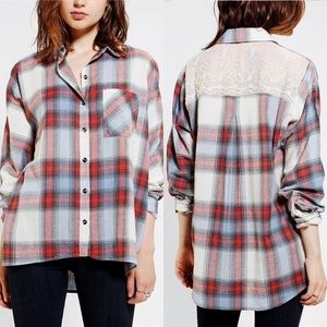 Urban Outfitters | BDG Lace Back Flannel
